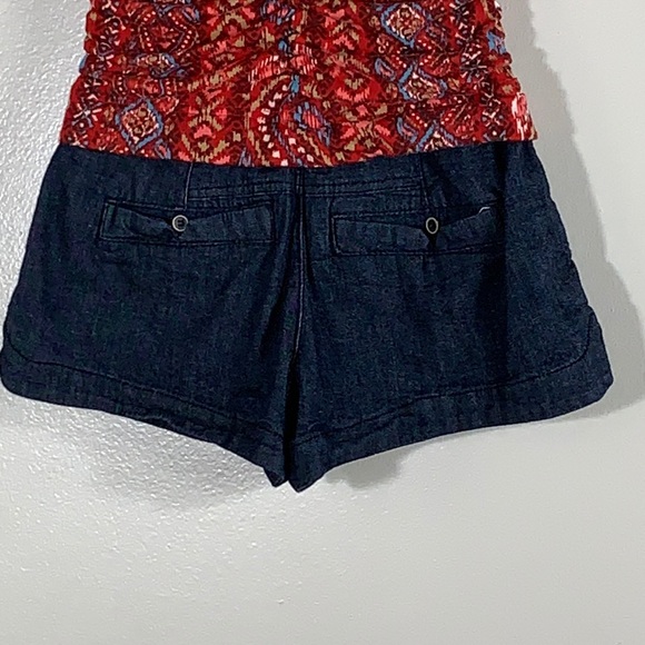 Rewind Denim Romper size XS strapless - Picture 7 of 8